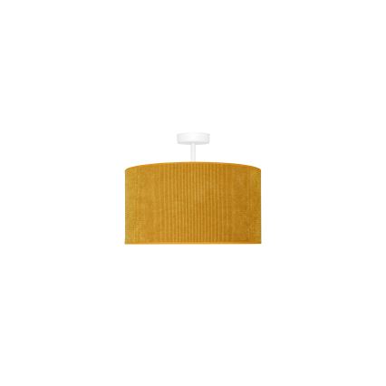 Duolla - Bevestigde hanglamp CORDUROY 1xE27/15W/230V diameter 40 cm geel
