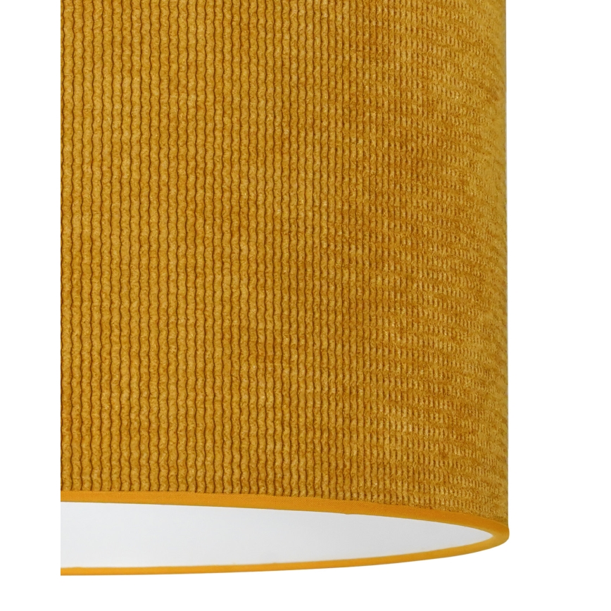 Duolla - Bevestigde hanglamp CORDUROY 1xE27/15W/230V diameter 40 cm geel