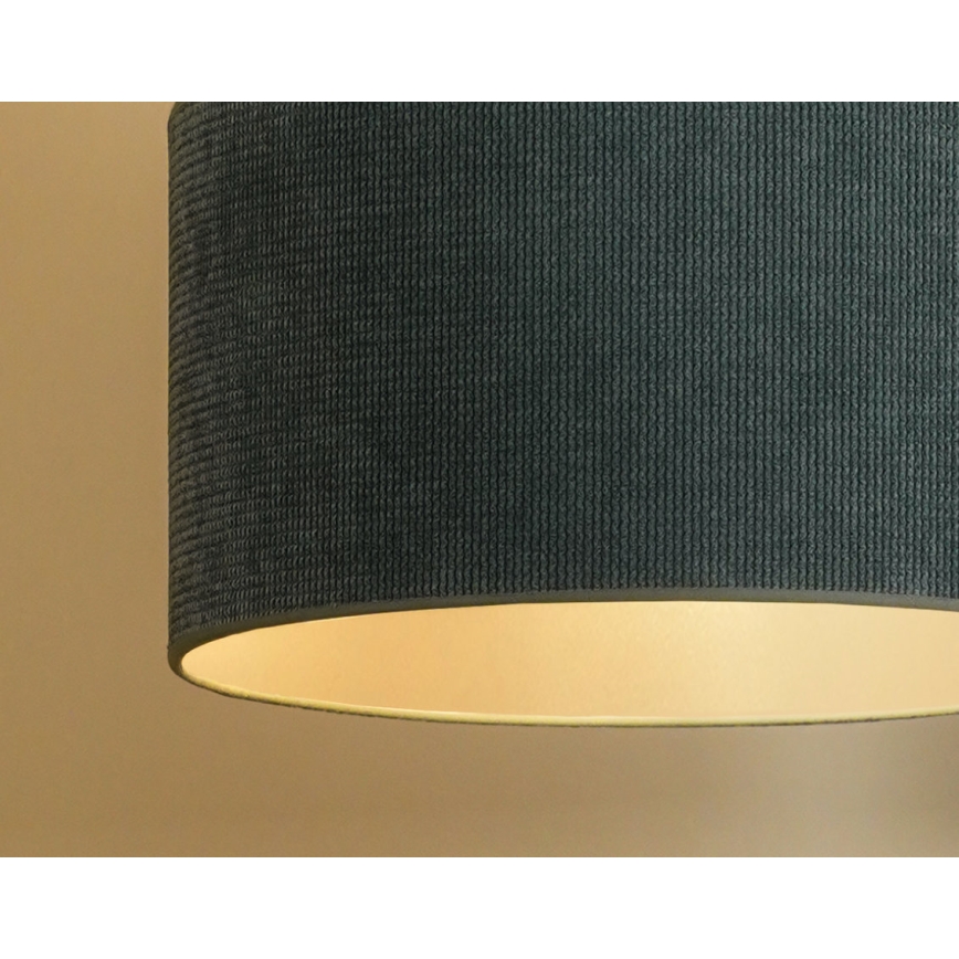 Duolla - Bevestigde hanglamp CORDUROY 1xE27/15W/230V diameter 40 cm lichtblauw