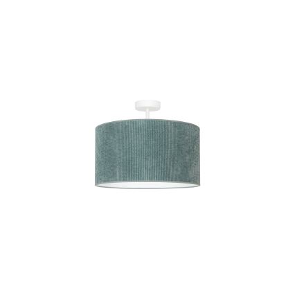 Duolla - Bevestigde hanglamp CORDUROY 1xE27/15W/230V diameter 40 cm lichtblauw