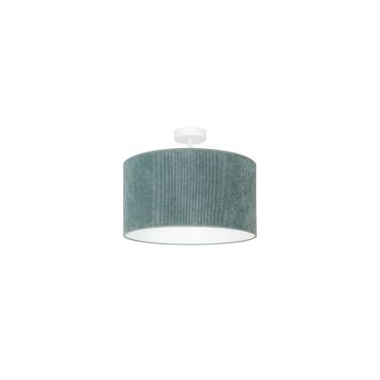 Duolla - Bevestigde hanglamp CORDUROY 1xE27/15W/230V diameter 40 cm lichtblauw
