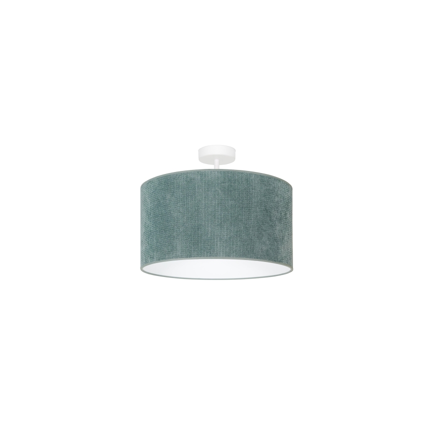 Duolla - Bevestigde hanglamp CORDUROY 1xE27/15W/230V diameter 40 cm lichtblauw
