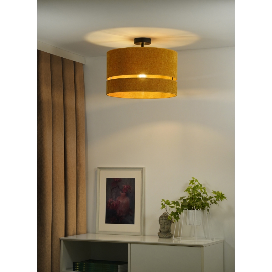 Duolla - Bevestigde hanglamp DOUBLE 1xE27/15W/230V diameter 40 cm oranje