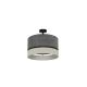 Duolla - Bevestigde hanglamp DOUBLE 1xE27/15W/230V grijs