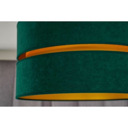 Duolla - Bevestigde hanglamp DUO 1xE27/15W/230V diameter 40 cm groen/goud