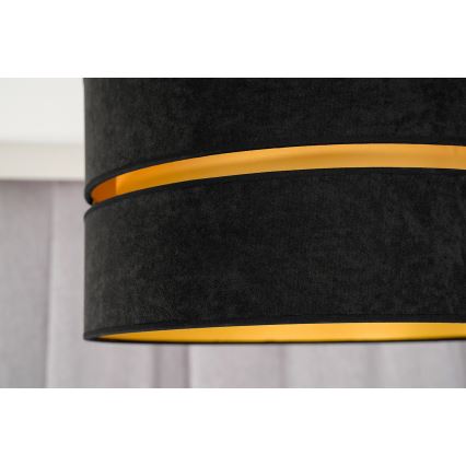 Duolla - Bevestigde hanglamp DUO 1xE27/15W/230V diameter 40 cm zwart/goud