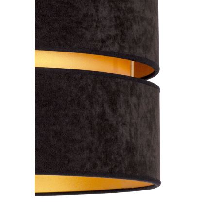 Duolla - Bevestigde hanglamp DUO 1xE27/15W/230V diameter 40 cm zwart/goud