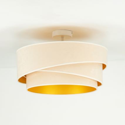 Duolla - Bevestigde hanglamp KOBO 1xE27/15W/230V diameter 45 cm crème