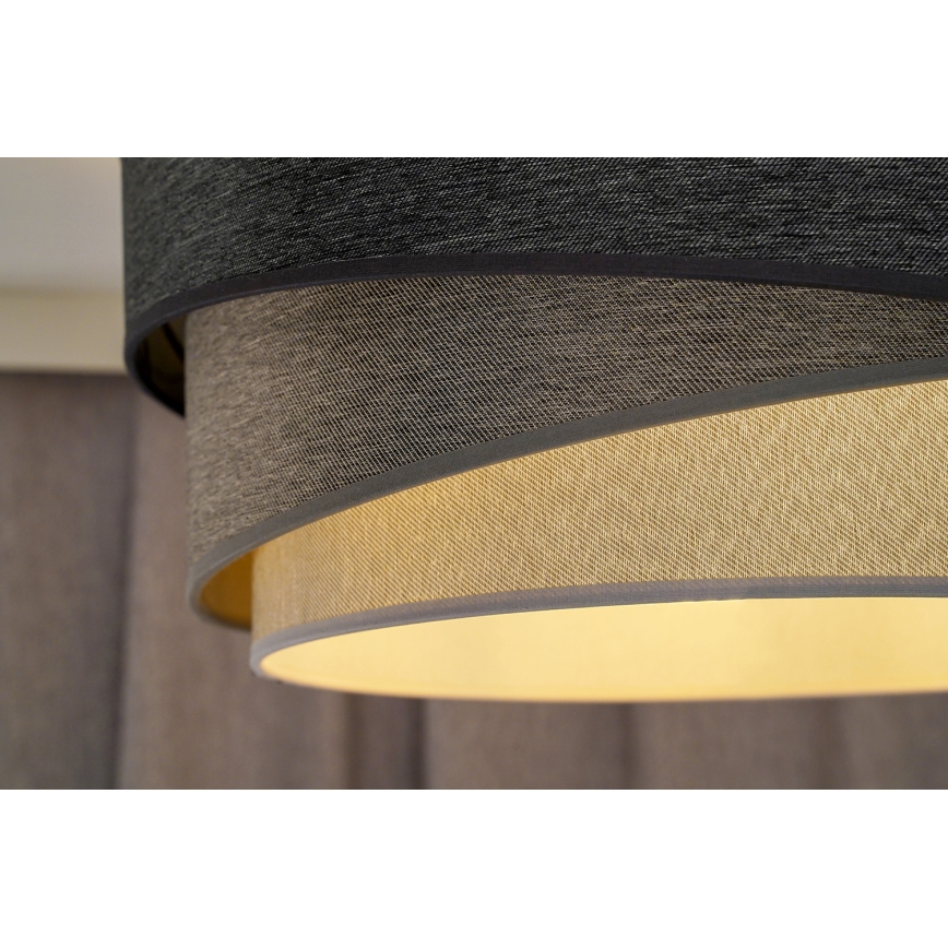 Duolla - Bevestigde hanglamp KOBO 1xE27/15W/230V diameter 45 cm grijs/wit