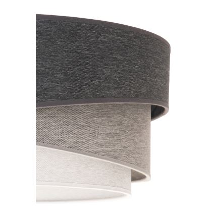Duolla - Bevestigde hanglamp KOBO 1xE27/15W/230V diameter 45 cm grijs/wit