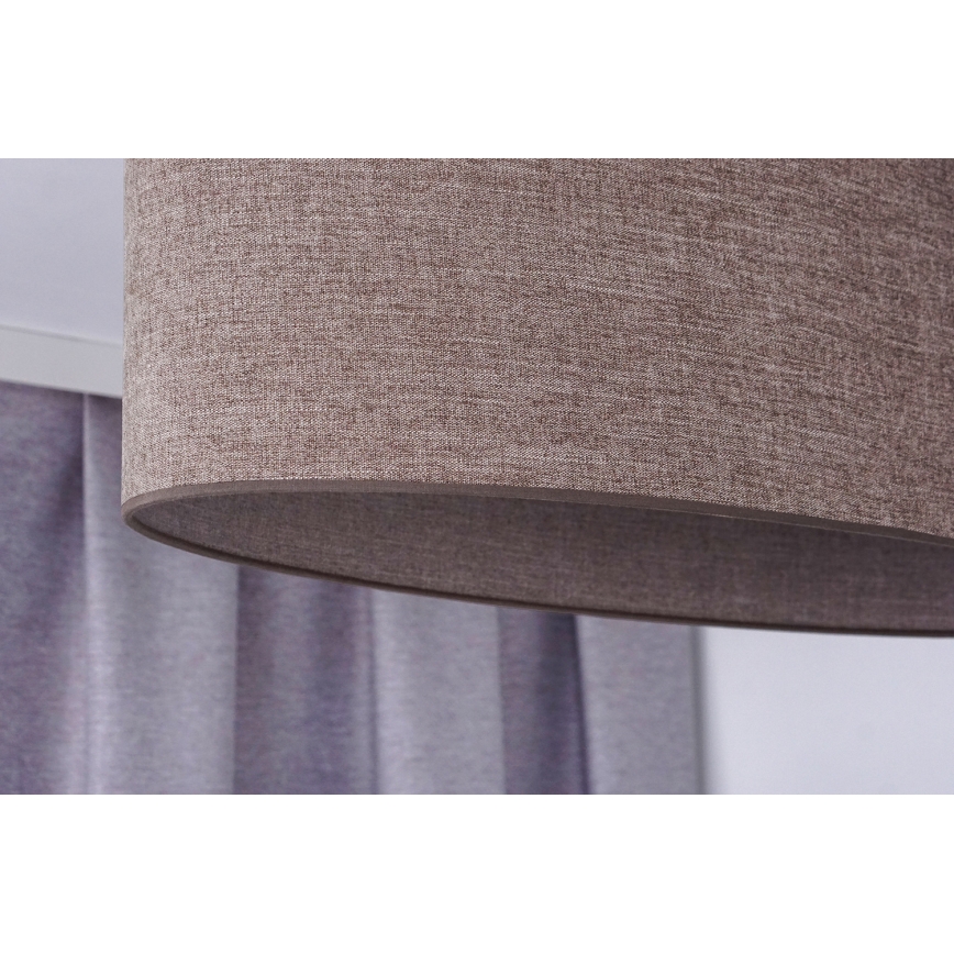 Duolla - Bevestigde hanglamp OVAL 2xE27/15W/230V bruin