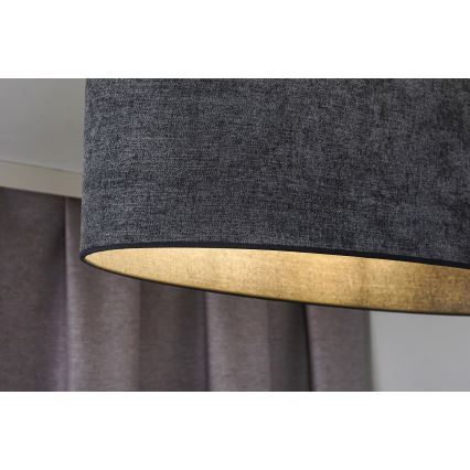 Duolla - Bevestigde hanglamp OVAL 2xE27/15W/230V grijs