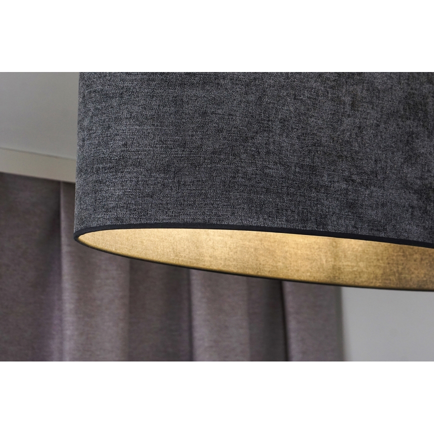 Duolla - Bevestigde hanglamp OVAL 2xE27/15W/230V grijs