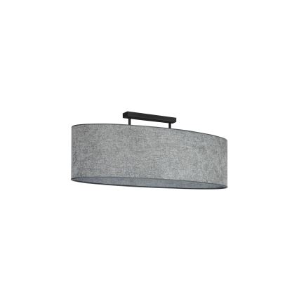 Duolla - Bevestigde hanglamp OVAL 2xE27/15W/230V grijs