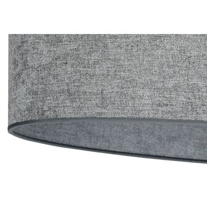 Duolla - Bevestigde hanglamp OVAL 2xE27/15W/230V grijs