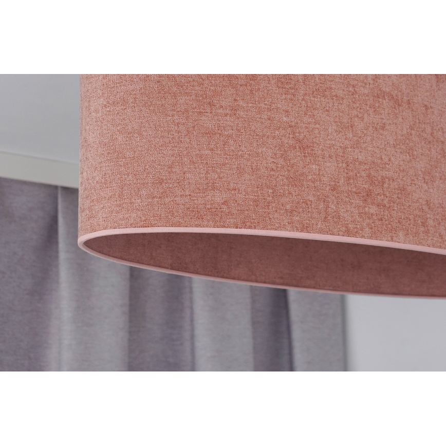 Duolla - Bevestigde hanglamp OVAL 2xE27/15W/230V roze
