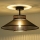 Duolla - Bevestigde hanglamp RIO SHINY 1xE27/15W/230V diameter 45 cm zwart/koper