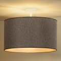 Duolla - Bevestigde hanglamp ROLLER ECO RECYCLING 1xE27/15W/230V diameter 45 cm bruin