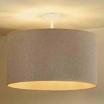 Duolla - Bevestigde hanglamp ROLLER ECO RECYCLING 1xE27/15W/230V diameter 45 cm crème