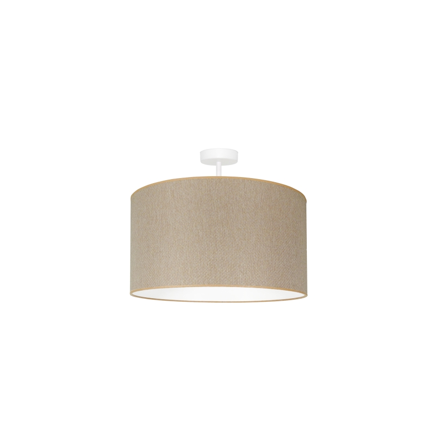 Duolla - Bevestigde hanglamp ROLLER ECO RECYCLING 1xE27/15W/230V diameter 45 cm crème