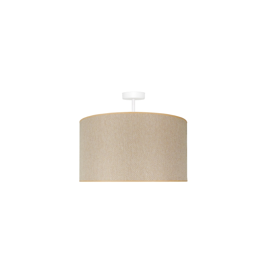 Duolla - Bevestigde hanglamp ROLLER ECO RECYCLING 1xE27/15W/230V diameter 45 cm crème
