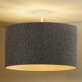 Duolla - Bevestigde hanglamp ROLLER ECO RECYCLING 1xE27/15W/230V diameter 45 cm grijs