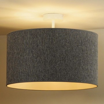 Duolla - Bevestigde hanglamp ROLLER ECO RECYCLING 1xE27/15W/230V diameter 45 cm grijs