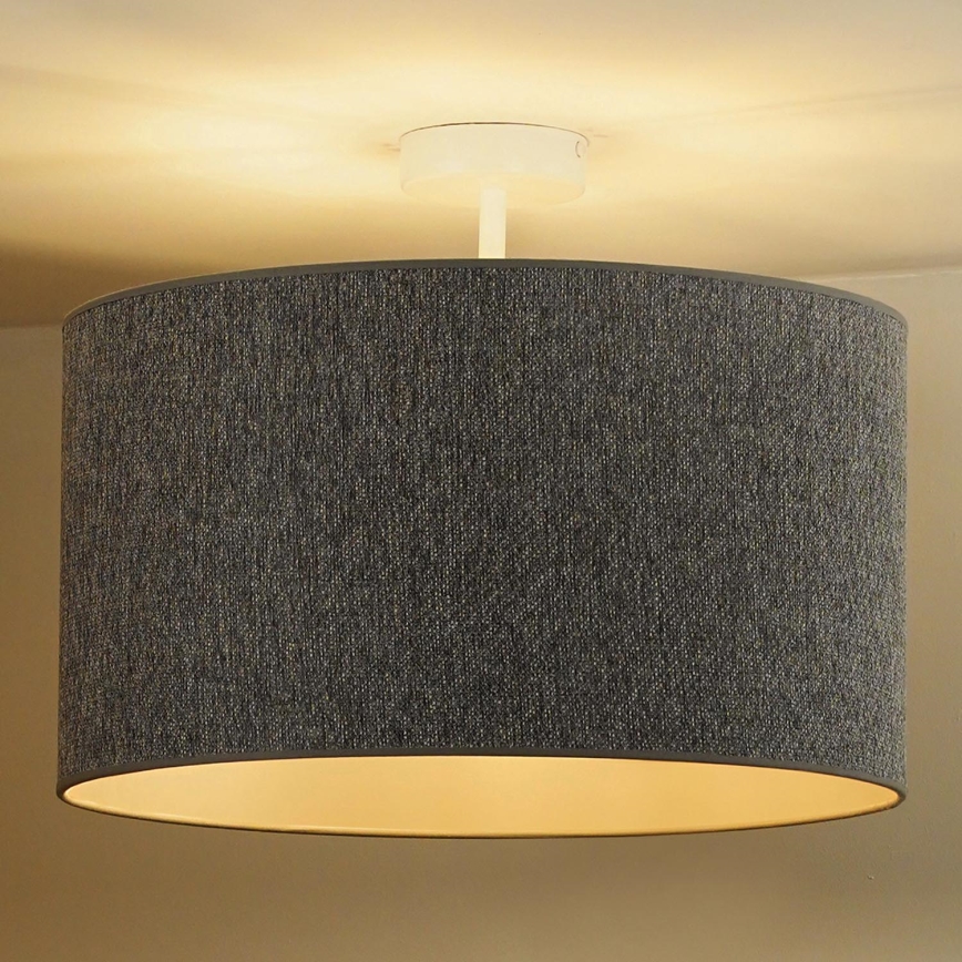 Duolla - Bevestigde hanglamp ROLLER ECO RECYCLING 1xE27/15W/230V diameter 45 cm grijs