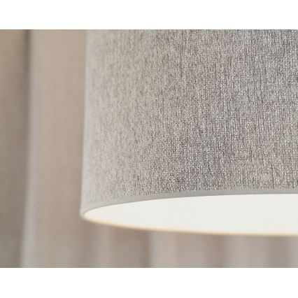 Duolla - Bevestigde hanglamp ROLLER ECO RECYCLING 1xE27/15W/230V diameter 45 cm grijs