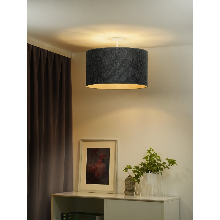 Duolla - Bevestigde hanglamp ROLLER ECO RECYCLING 1xE27/15W/230V diameter 45 cm groen