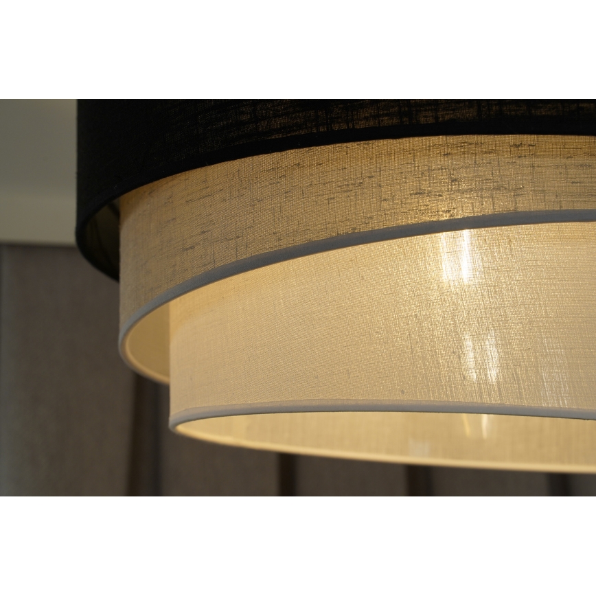 Duolla - Bevestigde hanglamp TRIO 1xE27/15W/230V diameter 45 cm groen/grijs/wit