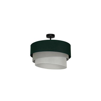 Duolla - Bevestigde hanglamp TRIO 1xE27/15W/230V diameter 45 cm groen/grijs/wit