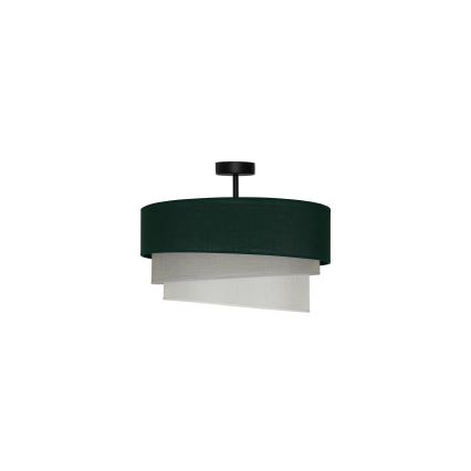 Duolla - Bevestigde hanglamp TRIO 1xE27/15W/230V diameter 45 cm groen/grijs/wit