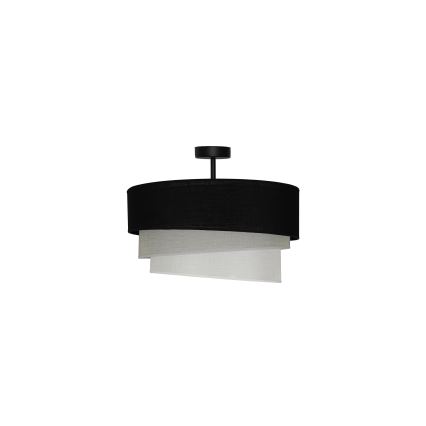 Duolla - Bevestigde hanglamp TRIO 1xE27/15W/230V diameter 45 cm zwart/grijs/wit