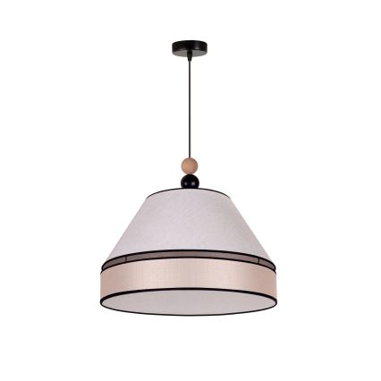 Duolla - Hanglamp aan een koord AVIGNON 1xE27/15W/230V diameter 50 cm beige