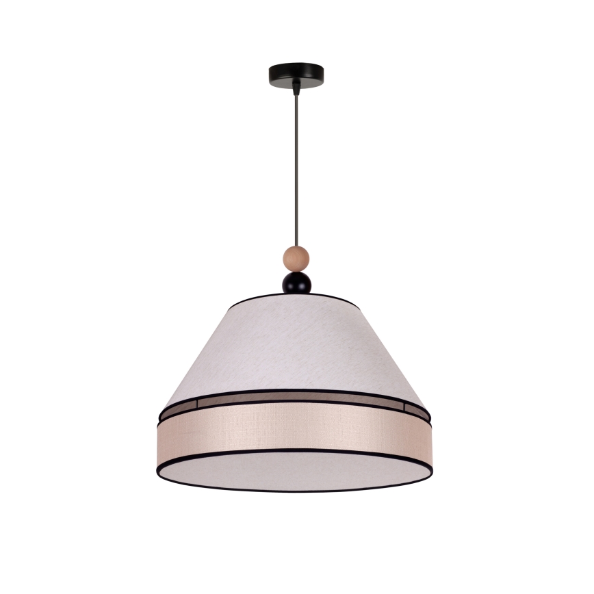 Duolla - Hanglamp aan een koord AVIGNON 1xE27/15W/230V diameter 50 cm beige