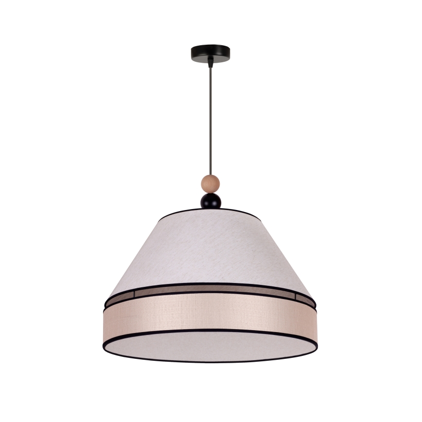 Duolla - Hanglamp aan een koord AVIGNON 1xE27/15W/230V diameter 60 cm beige