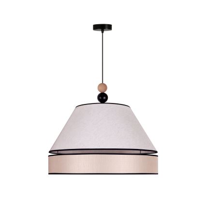 Duolla - Hanglamp aan een koord AVIGNON 1xE27/15W/230V diameter 60 cm beige