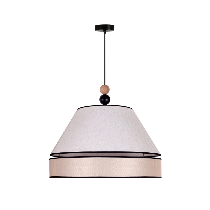 Duolla - Hanglamp aan een koord AVIGNON 1xE27/15W/230V diameter 60 cm beige