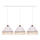 Duolla - Hanglamp aan een koord AVIGNON 3xE27/15W/230V wit/rotan