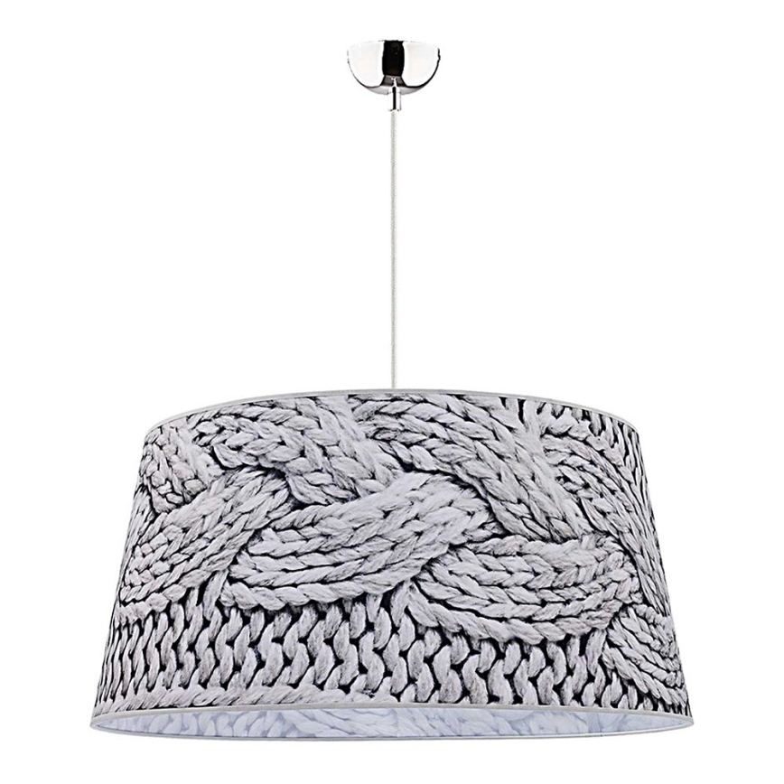 Duolla - Hanglamp aan een koord BASS 1xE27/40W/230V diameter 60 cm grijs