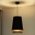 Duolla - Hanglamp aan een koord BELL SHINY 1xE27/15W/230V diameter 25 cm zwart/koper