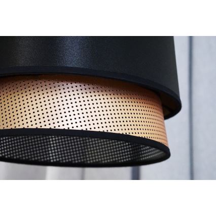 Duolla - Hanglamp aan een koord BELL SHINY 1xE27/15W/230V diameter 25 cm zwart/koper