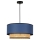 Duolla - Hanglamp aan een koord BOHO 1xE27/15W/230V blauw/rotan