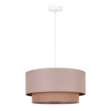Duolla - Hanglamp aan een koord BOHO 1xE27/15W/230V diameter 45 cm beige/bruin