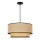 Duolla - Hanglamp aan een koord BOHO 1xE27/15W/230V diameter 45 cm beige/rotan