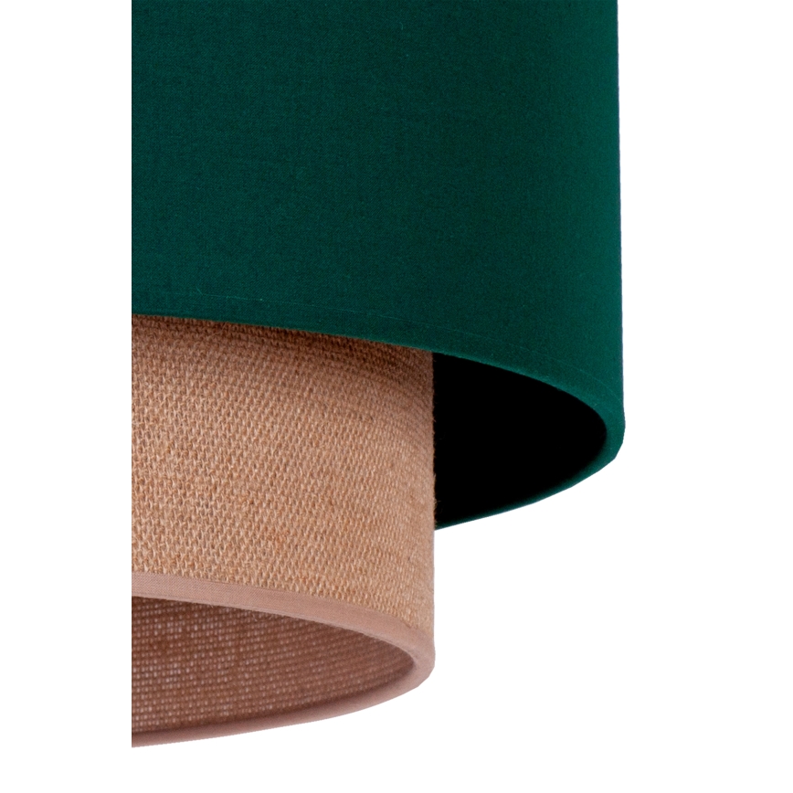 Duolla - Hanglamp aan een koord BOHO 1xE27/15W/230V diameter 45 cm groen/bruin