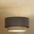 Duolla - Hanglamp aan een koord BOHO ECO RECYCLING 1xE27/15W/230V diameter 45 cm bruin/crème