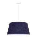 Duolla - Hanglamp aan een koord BOUCLE 1xE27/15W/230V diameter 50 cm blauw