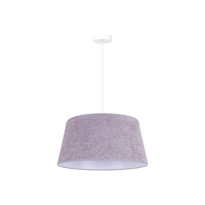 Duolla - Hanglamp aan een koord BOUCLE 1xE27/15W/230V diameter 50 cm grijs